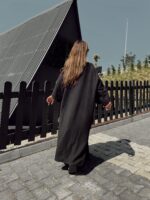 Siyah Organik Müslin Kimono - Görsel 5