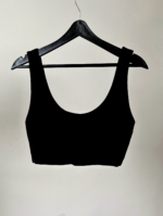 Siyah Sandy Askılı Crop Top - Görsel 3