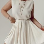 Natural Keten Kolsuz Bluz