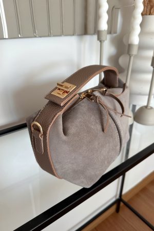 Lui Vizon Hakiki Süet Çanta - Görsel 3