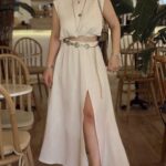 Cream Organik Pamuk Müslin A form Etek