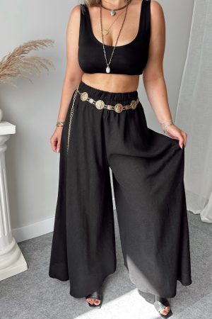 Siyah Pantolon Etek - Görsel 4