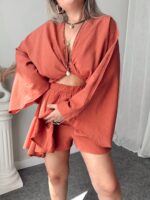 Gül Kurusu Bağlamalı Büstiyer - Görsel 4