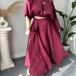 Mürdüm Kruvaze A Form Etek