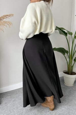 Siyah Modal A Kruvaze Form Etek - Görsel 5