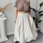 Taş Kloş A Form Midi Etek