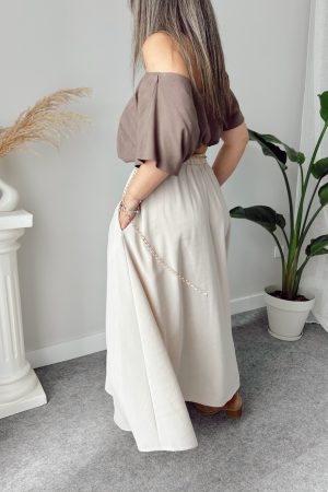 Taş Kloş A Form Midi Etek - Görsel 4