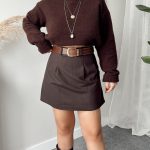 Acı Kahve Şort Etek