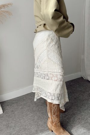 Krem Dantel Asimetrik | Exclusive Collection - Görsel 4