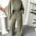 Haki Oysho Kumaş Eşofman Takım