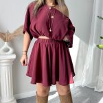 Mürdüm Modal Şort Etek