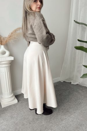 Taş Modal Kruvaze A Form Etek - Görsel 3