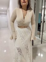 Nude Sandy Bağlamalı Büstiyer - Görsel 2