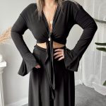 Siyah Sandy Bağlamalı Büstiyer