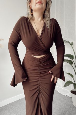 Kahve Sandy Bağlamalı Büstiyer - Görsel 3