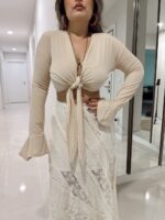 Nude Sandy Bağlamalı Büstiyer