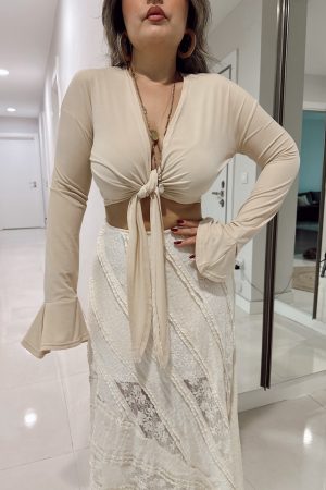 Nude Sandy Bağlamalı Büstiyer