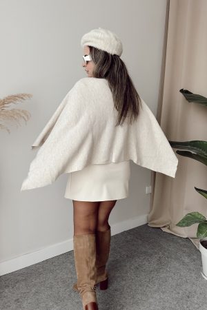 Taş Şal Yaka Tasarım Triko Kazak - Görsel 3