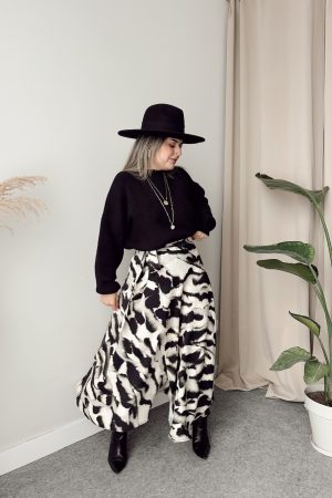 Batik Kruvaze A Form Asimetrik Etek | LIMITED - Görsel 4