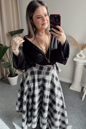 Siyah Viskon Bağlamalı Büstiyer - Görsel 3