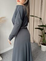 Antrasit Sandy Kayık Bluz - Görsel 2