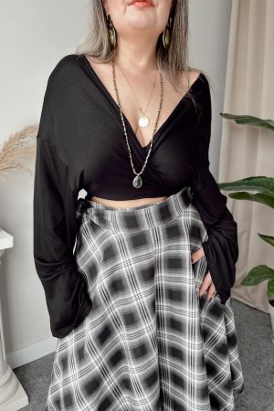 Siyah Viskon Bağlamalı Büstiyer - Görsel 4