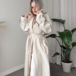 Taş Oversize Rüzgarlıklı Kuşaklı Trençkot