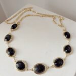 Siyah Gold Zincir Kemer