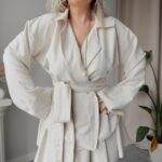 Kum Keten Kruvaze Gömlek