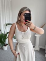 Ekru Pamuk Örme Merserize Bluz