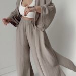 Vizon Organik Pamuk Müslin Kimono