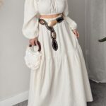 Vanilya Organik Müslin Maxi Etek