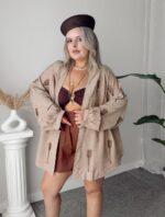 Premium Boncuk İşlemeli Kimono Ceket