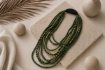 Yeşil Handmade Ahşap Uzun Kolye - Görsel 2