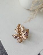 Gold Yaprak Küçük Broş
