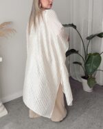 %100 Premium İpek Organze Kimono Pareo - Görsel 3