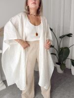 %100 Premium İpek Organze Kimono Pareo - Görsel 6