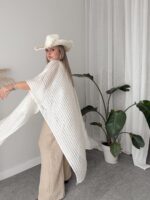 %100 Premium İpek Organze Kimono Pareo - Görsel 4