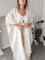 %100 Premium İpek Organze Kimono Pareo - Görsel 5