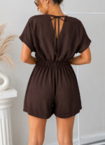 Acı Kahve Müslin Mini Tulum - Görsel 2