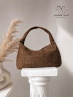 Bella Mocha Premium Hakiki Süet Çanta - Görsel 2