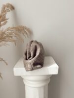 Mona Vizon Premium Hakiki Süet Clutch Zincirli Çanta - Görsel 3