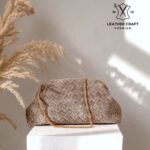 Mona Vizon Premium Hakiki Süet Clutch Zincirli Çanta