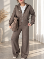 Vizon Triko Premium Hırka & Pantolonlu Takım