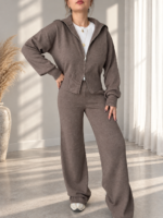 Vizon Triko Premium Hırka & Pantolonlu Takım - Görsel 2